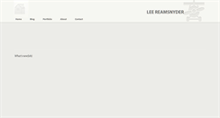 Desktop Screenshot of leereamsnyder.com