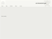 Tablet Screenshot of leereamsnyder.com